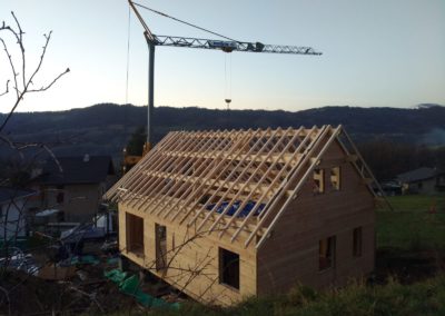 Construction maison ossature bois écologique en Savoie