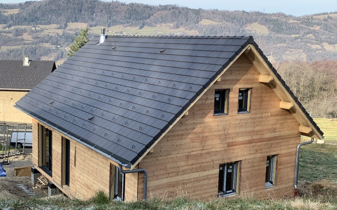 Montage de maison ossature bois écologique à La Rochette en Savoie – 73